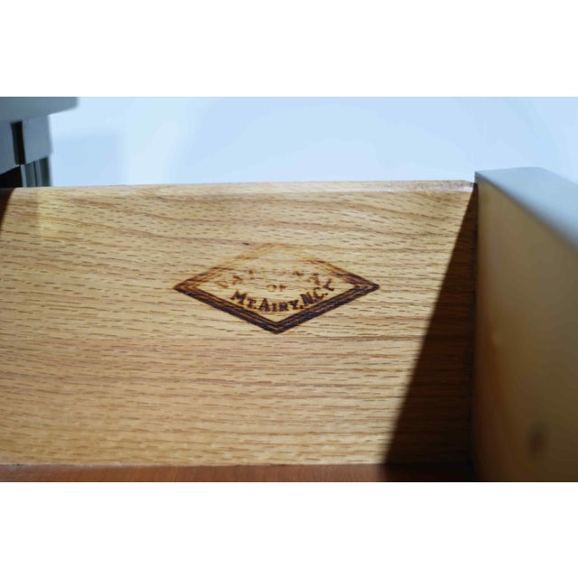 Mid Century Hollywood Regency Sideboard by Mount Airy in Green - Newly Painted For Sale - Image 16 of 16