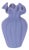 Scalloped Ribbed Stoneware Vase 7.75"H For Sale