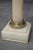 Cream Antique Victorian White Marble Columns, Set of 2 For Sale - Image 8 of 14