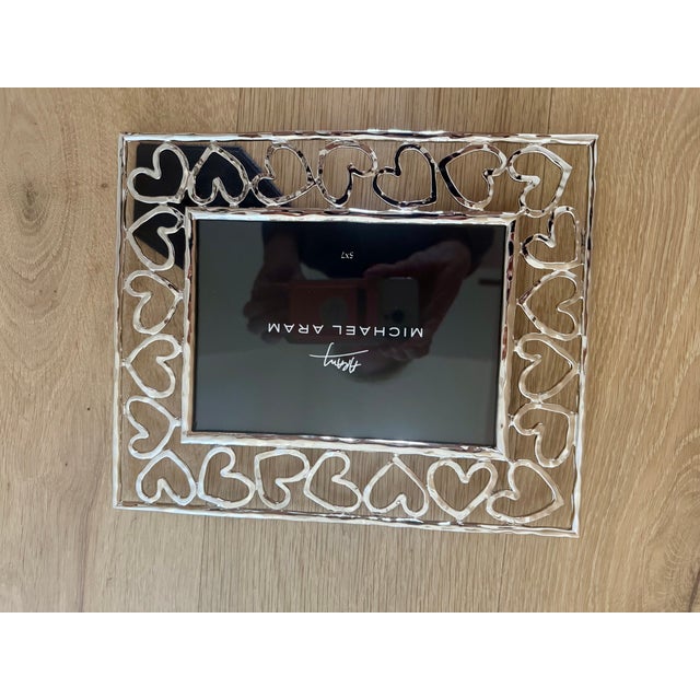 Michael Aram, beautiful, silver frame for 5x7 photo. Perfect for a valentines gift. Brand new, still in original...