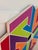 Vintage Large Hard Edge Abstract Geometric Shaped Painting, Manner of Frank Stella For Sale - Image 12 of 12
