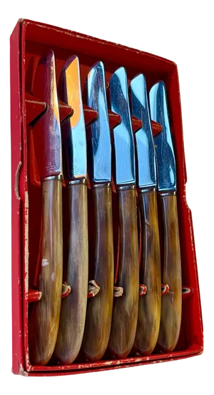 Vintage Danish Butter Knives by Jens Harald Quistgaard for Raadvad, 1950s, Set of 6