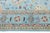 10x14 Modern Oushak Style Hand-Knotted Wool Area Rug in Sky Blue With Terracotta For Sale In New York - Image 6 of 12