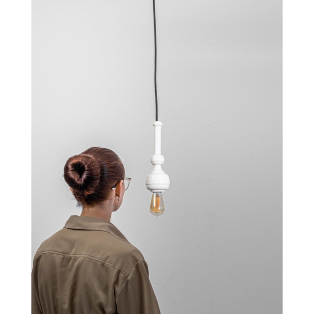 Ceramic Pendant Lamp For Sale - Image 4 of 13