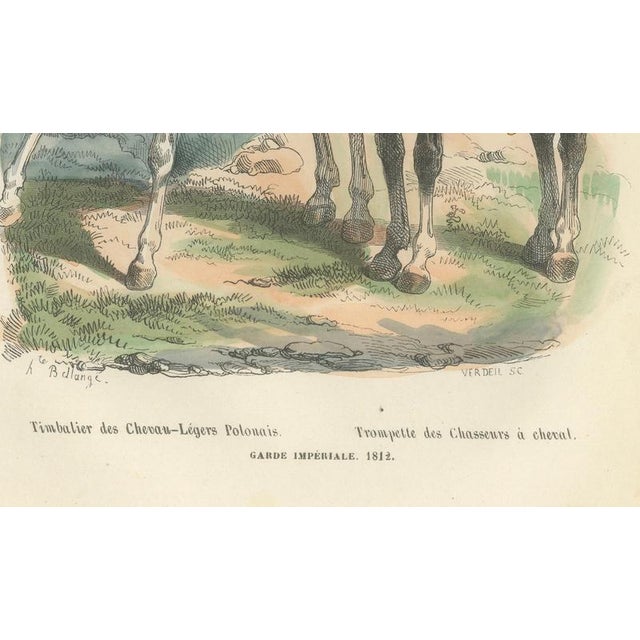 This finely hand-colored military print depicts a Marine of the Imperial Guard (Marins de la Garde Impériale), one of the...