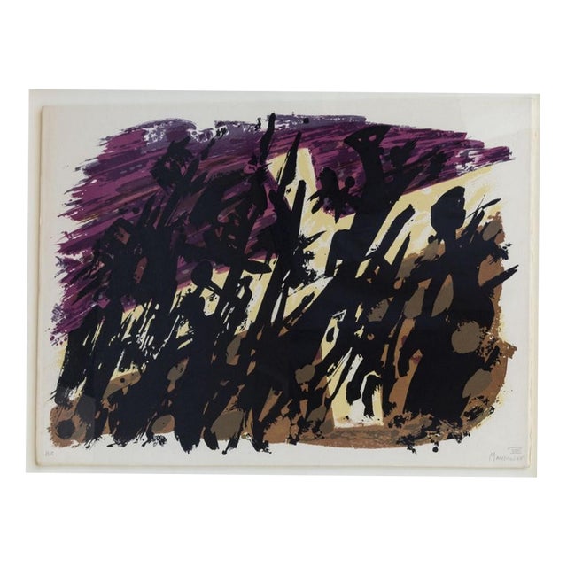 Alfred Manessier, Abstract Composition, 1975, Lithograph For Sale