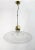 Metal Mid-Century Modern Pendant Lamp in Spiral Murano Glass, Italy, 1970s For Sale - Image 7 of 7