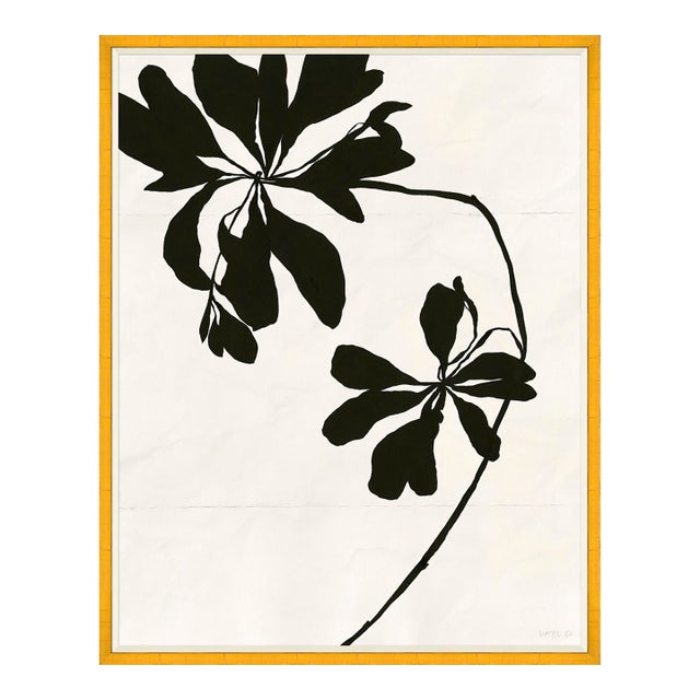 Mediterranean Leaf (var. 2) by Susan Hable, Gold Frame For Sale