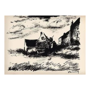 1958 Maurice De Vlaminck Original Lithograph Signed the Poteniere