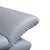 Leather Three-Seater Blue Ice Blue Manual Function Sofa by Koinor Rossini For Sale - Image 6 of 16