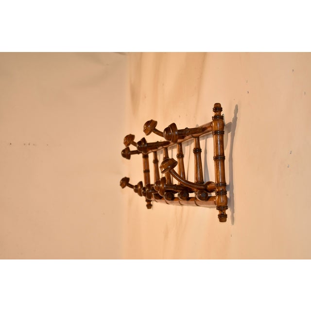 Circa 1900 French Cherry Turned Hat and Coat Rack For Sale In Greensboro - Image 6 of 8