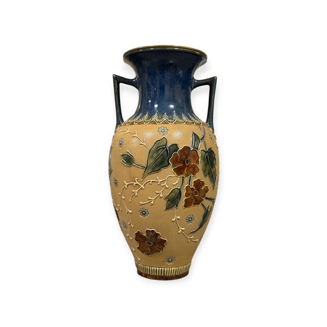 Lambeth Slaters Patent Vase from Royal Doulton, 1890s For Sale - Image 3 of 11