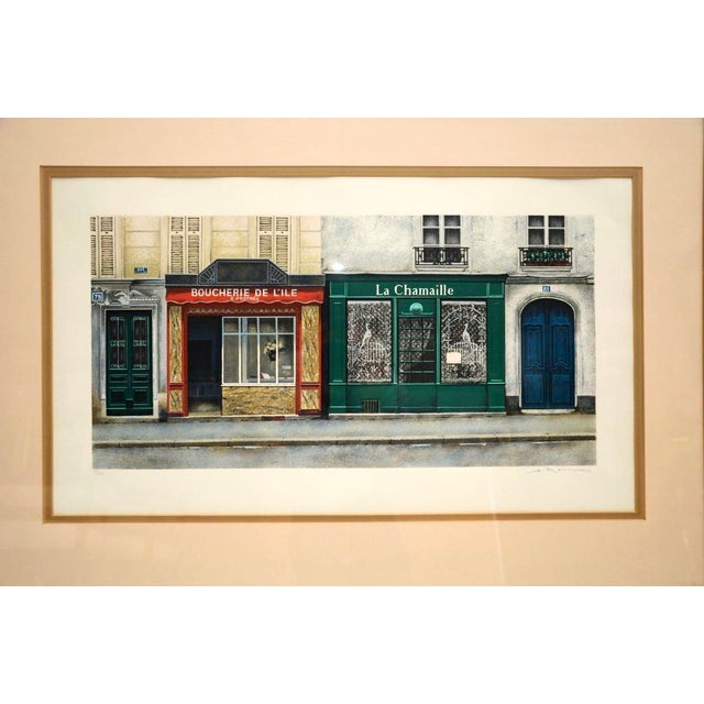 Andre Renoux, Butcher's, 1976, Lithograph, Framed For Sale - Image 4 of 10