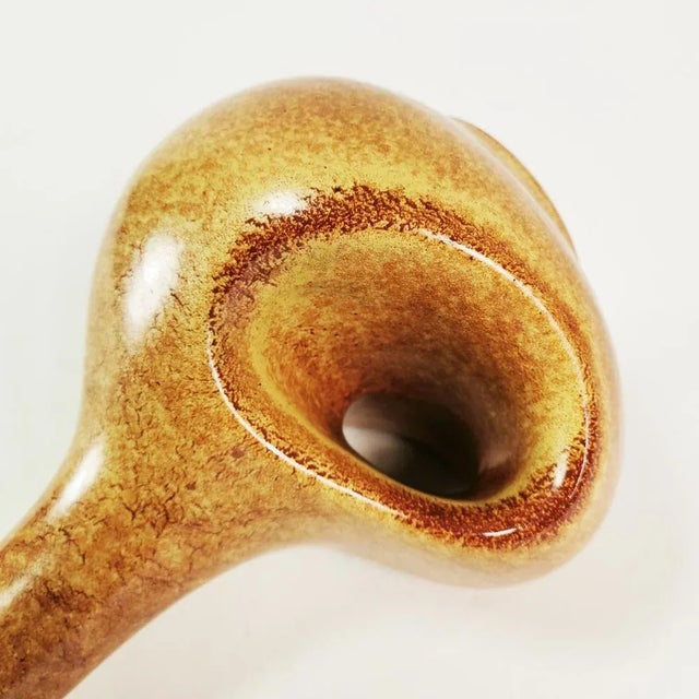 Mid-Century Modern Modernist Ceramic Vase attributed to Roberto Rigon, Italy, 1960s For Sale - Image 3 of 12