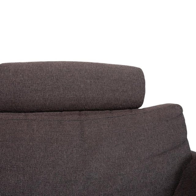 Modern Brown Grey Fabric Three-Seater Sofa from Ewald Schillig For Sale - Image 3 of 12