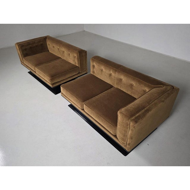 Sofa by Luigi Pellegrin for MIM Roma, 1960s, Set of 2 For Sale - Image 6 of 11