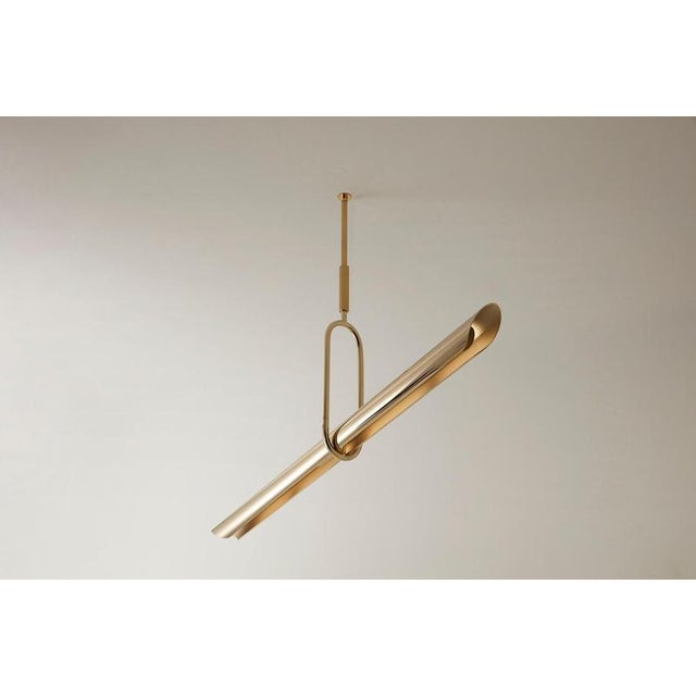 Oblong Calame Pendant Lamp by Jennifer Midoz For Sale - Image 10 of 12