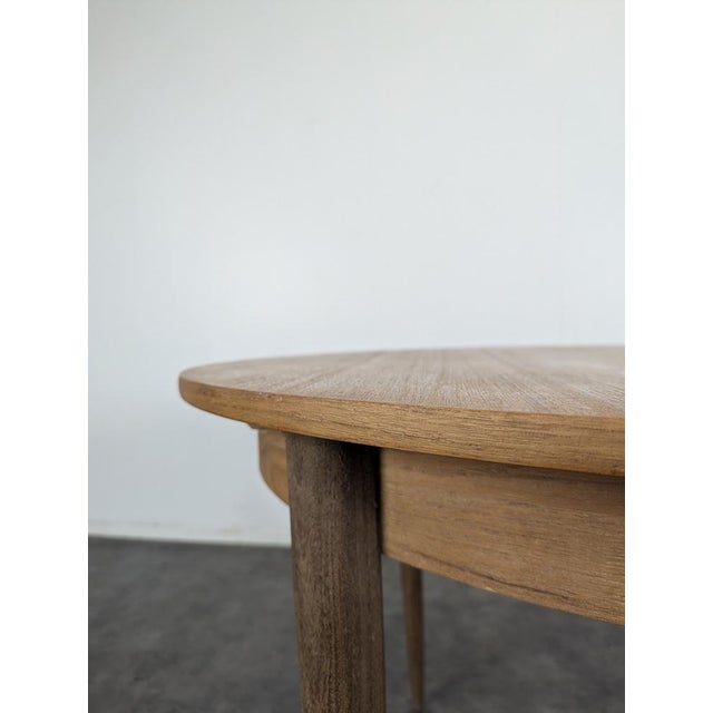 Scandinavian Teak Table with Extension For Sale - Image 3 of 11