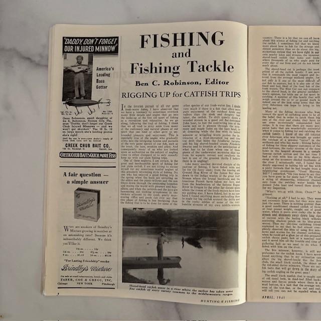 Traditional Hunting and Fishing Vintage April 1945 Wartime Magazine With Photo Cover For Sale - Image 3 of 4