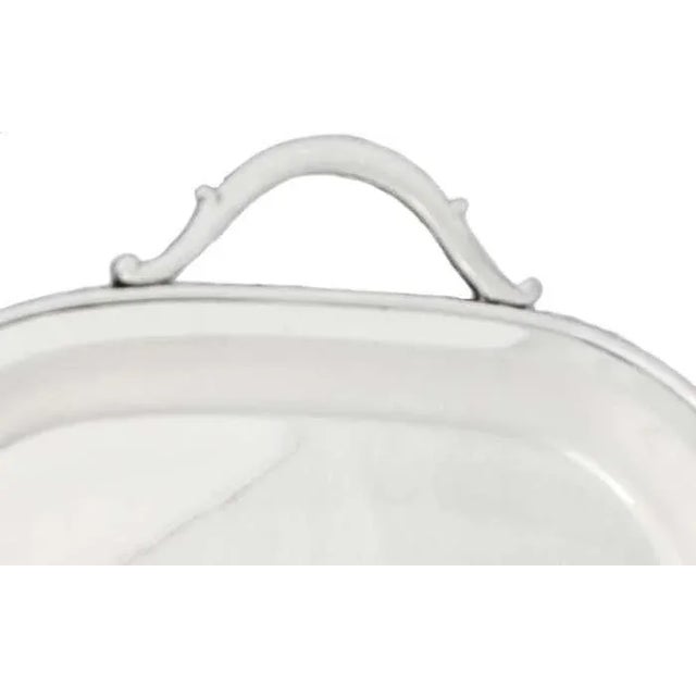 Mid-Century Modern Large Sterling Silver Tray For Sale - Image 3 of 7