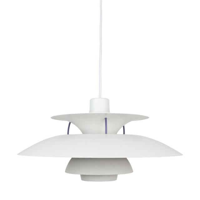 Vintage PH 5 Pendant Lamps by Poul Henningsen for Louis Poulsen, Denmark, 1958, Set of 2 For Sale