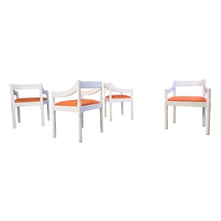 Carimate Armchairs from Vico Magistretti, 1960s, Set of 4 For Sale