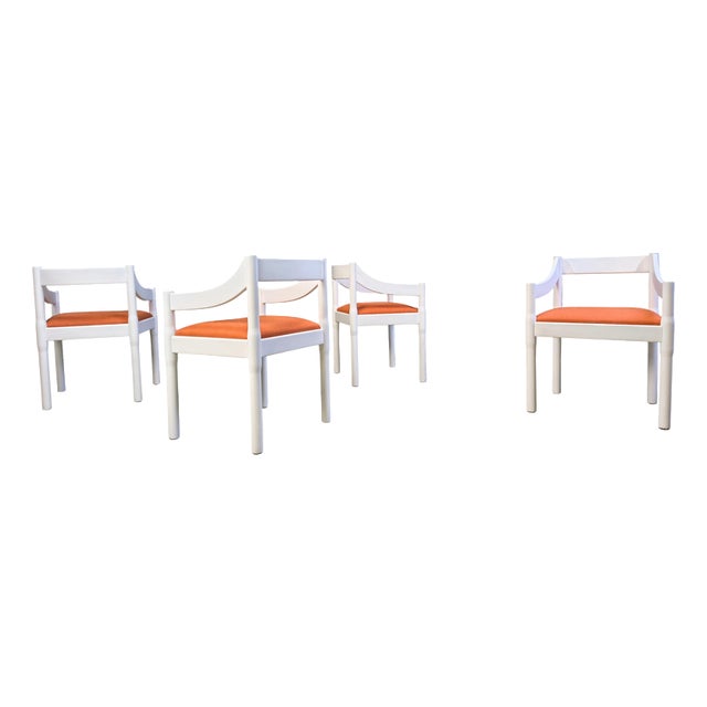 Carimate Armchairs from Vico Magistretti, 1960s, Set of 4 For Sale