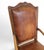 French Louis XV Style Carved Walnut and Patinated Leather Armchair, 1920s For Sale - Image 16 of 18