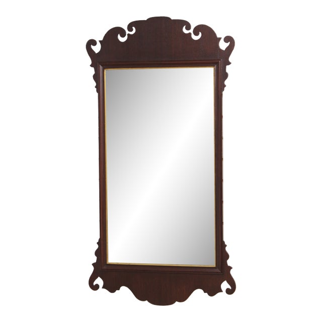 Friedman Brothers Chippendale Mahogany Mirror For Sale