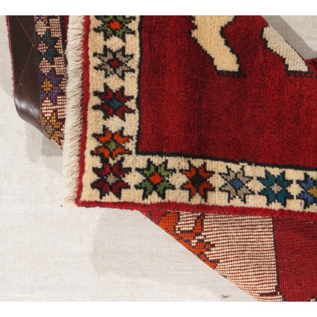 Vintage Hand-Knotted Persian Gabbeh Rug 2'3" X 3'1" For Sale In Washington DC - Image 6 of 6