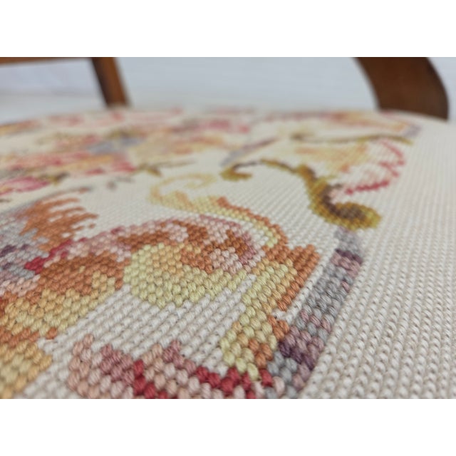 Wood Danish Highback Rocking Chair in Handwoven Wool and Ash, 1930s For Sale - Image 7 of 18