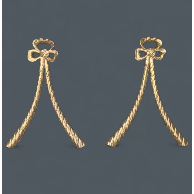 Vintage Decorative Solid Brass Tied Bow Wall Hangings Hang by themselves OR Hang each one over a Decorative Plate, Framed...