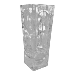Baccarat Geode P M Contemporary Cryt]stal Faceted Bubble Vase