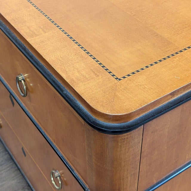1970s National Mt. Airy 7-Drawer Dresser With Black Accents For Sale - Image 9 of 11