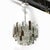 Mid-Century Modernist Hand-Blown Murano Mixed Glass Camer Triedre Chandelier For Sale - Image 9 of 17