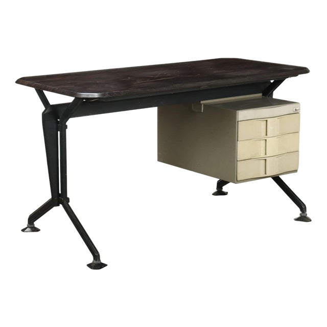 Vintage Writing Desk by Olivetti Arco for BBPR, Italy, 1970s For Sale