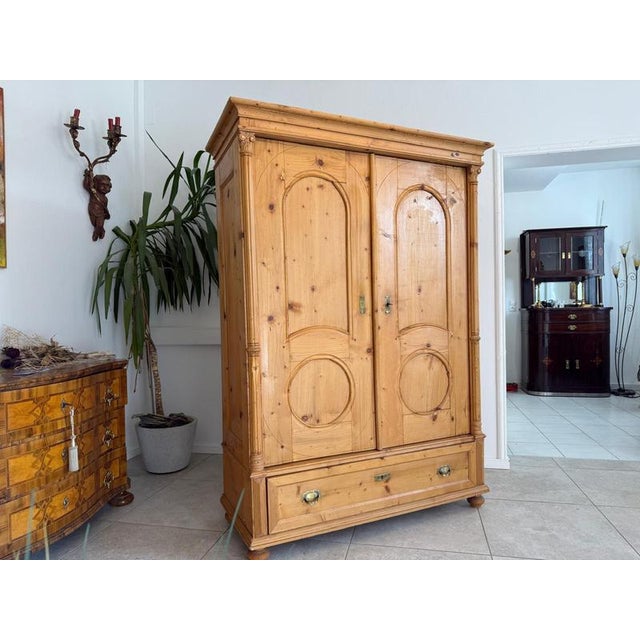 Gründerzeit Farmhouse Wardrobe in Softwood, Styria For Sale - Image 5 of 14