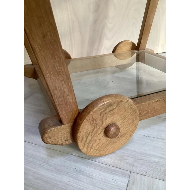 Dutch Oak Trolley, 1950s For Sale - Image 4 of 7