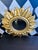 Gold 1970s Midcentury Modern Gold Sunburst Wall Mirror, Hollywood Regency-Style , 15" For Sale - Image 8 of 18