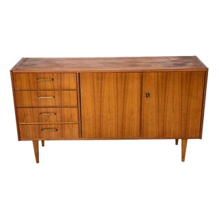 Mid-Century Modern German Teak Sideboard, 1960s For Sale