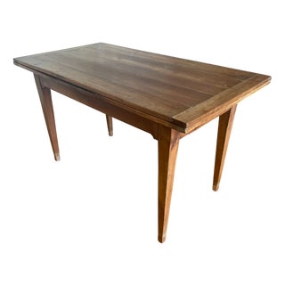 French Extendable Dining Table in Cherrywood For Sale