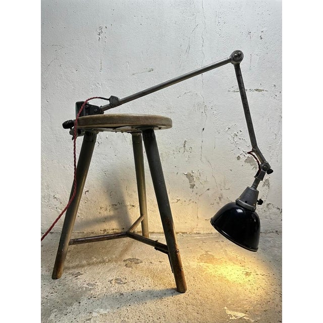 Bauhaus Task Lamp by Curt Fischer for Midgard, 1940s For Sale - Image 3 of 11