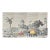 Exotic Indian Scenic Hand-Painted Wall Mural, 4-Panel Set For Sale