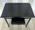 19th Century 19th Century French Faux Bamboo Black Side Table With Drawer and Flared Feet. For Sale - Image 5 of 10