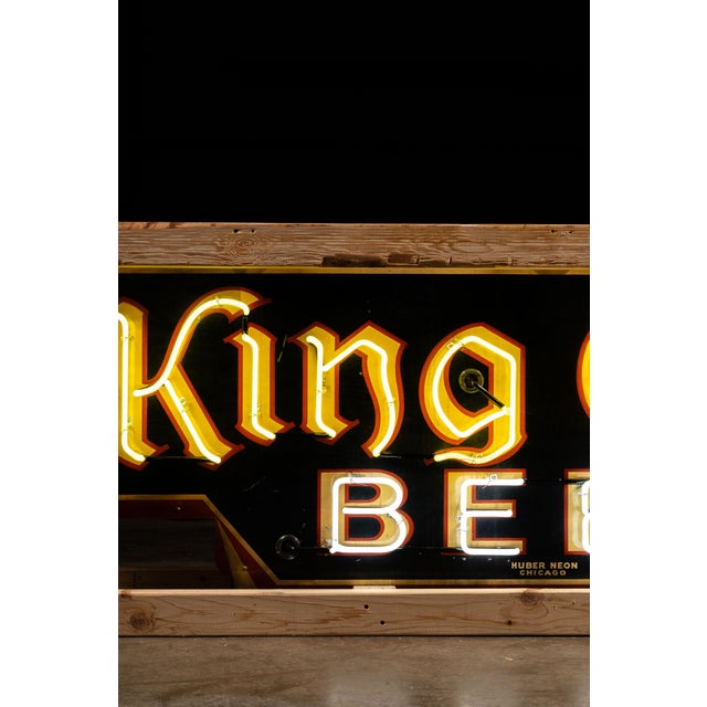 C. 1930s King Cole Beer Neon Sign For Sale - Image 4 of 10