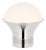 Kelly Wearstler by Visual Comfort Signature Precision Medium Table Lantern in Polished Nickel with White Glass For Sale
