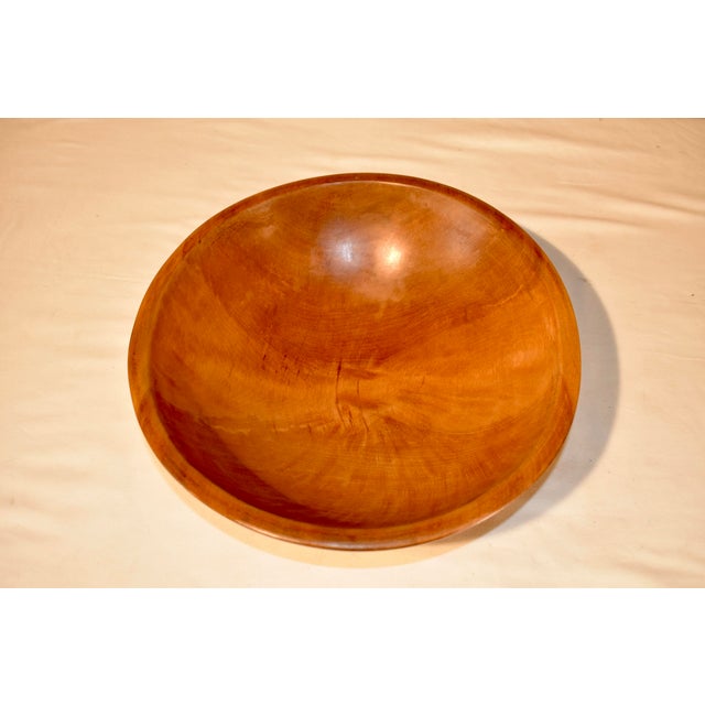 Circa 1900 Hand Turned Maple Bowl For Sale In Greensboro - Image 6 of 7