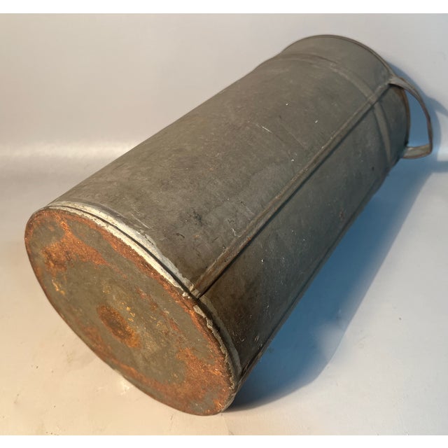 Primitive 1800s Butter Churner Shaker Tin With Wood Dasher-Churner Farmhouse For Sale In Providence - Image 6 of 6