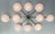 Not Yet Made - Made To Order 21st Century Dieci Satin Black Nickel Matte White Murano Flush Mount by Fabio LTD For Sale - Image 5 of 6