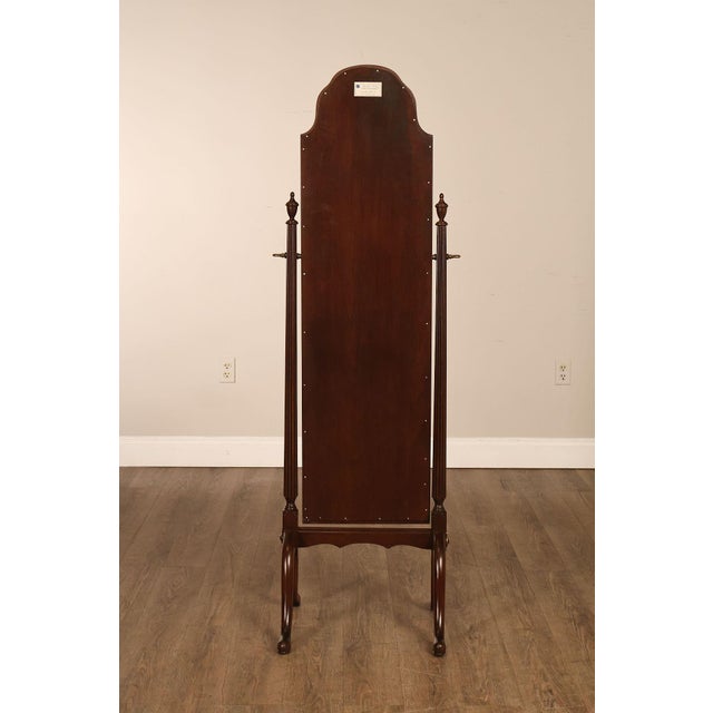 Ethan Allen Georgian Court Cherry Cheval Floor Mirror For Sale - Image 16 of 18